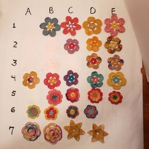 Choose 4 for 20$  Springtime Easter Handmade Crochet Flower Egg Bunny Bu…